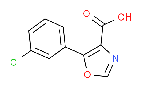 CAS No. 255876-54-1, 5-(3-Chlorophenyl)oxazole-4-carboxylic acid