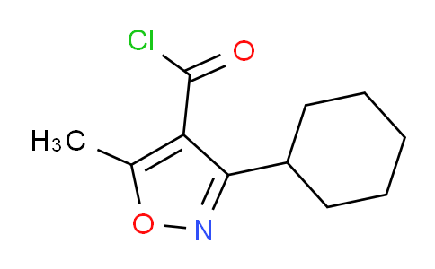 CAS No. 55278-69-8, 3-cyclohexyl-5-methylisoxazole-4-carbonyl chloride