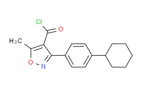 CAS No. 55278-67-6, 3-(4-cyclohexylphenyl)-5-methylisoxazole-4-carbonyl chloride