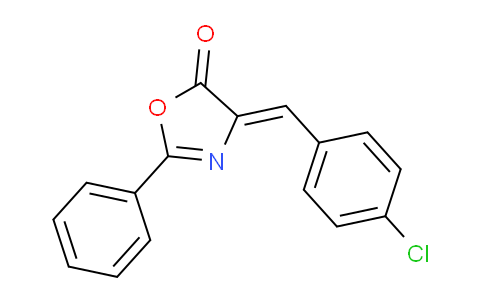 CAS No. 57427-77-7, 4-(4-Chlorobenzylidene)-2-phenyl-1,3-oxazol-5(4H)-one