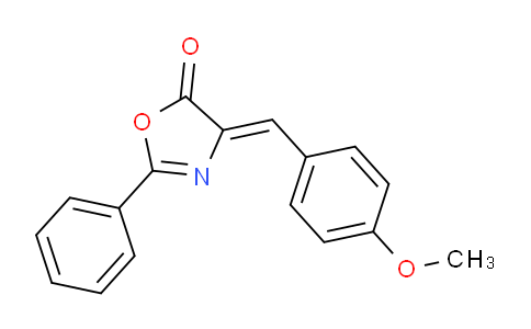 CAS No. 57427-78-8, (Z)-4-(4-methoxybenzylidene)-2-phenyloxazol-5(4H)-one