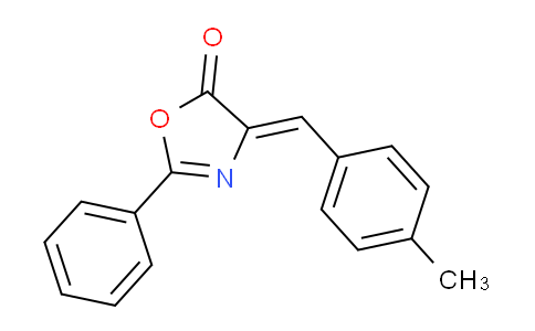 CAS No. 57427-79-9, (Z)-4-(4-methylbenzylidene)-2-phenyloxazol-5(4H)-one