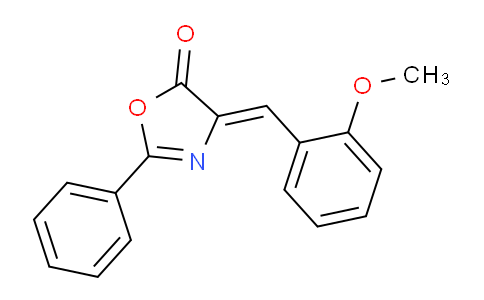 CAS No. 57427-84-6, (Z)-4-(2-methoxybenzylidene)-2-phenyloxazol-5(4H)-one
