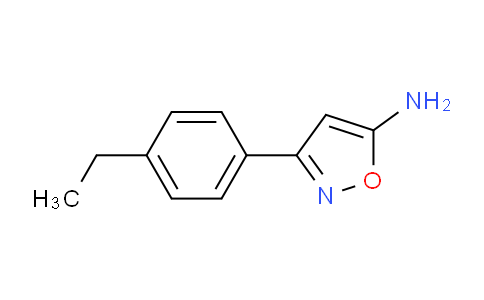 CAS No. 1020955-20-7, 3-(4-Ethylphenyl)-5-isoxazolamine