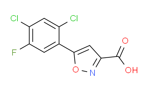 CAS No. 763109-73-5, 5-(2,4-Dichloro-5-fluorophenyl)isoxazole-3-carboxylic acid