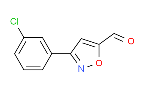 CAS No. 869496-60-6, 3-(3-Chloro-phenyl)-isoxazole-5-carbaldehyde