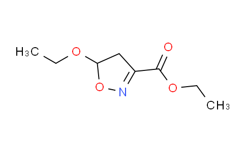 CAS No. 90088-46-3, ethyl 5-ethoxy-4,5-dihydroisoxazole-3-carboxylate