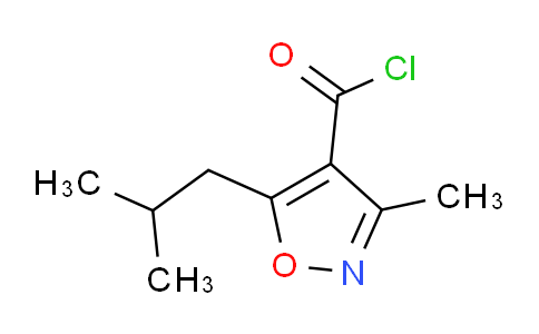 CAS No. 90415-81-9, 5-isobutyl-3-methylisoxazole-4-carbonyl chloride