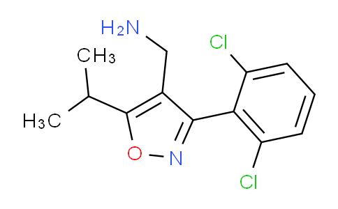 CAS No. 936549-94-9, (3-(2,6-dichlorophenyl)-5-isopropylisoxazol-4-yl)methanamine