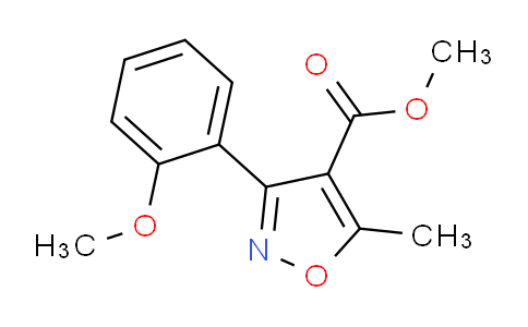 CAS No. 1267901-30-3, methyl 3-(2-methoxyphenyl)-5-methylisoxazole-4-carboxylate