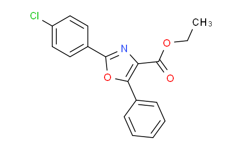 CAS No. 1334553-30-8, ethyl 2-(4-chlorophenyl)-5-phenyloxazole-4-carboxylate