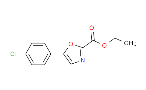 CAS No. 2082-14-6, ethyl 5-(4-chlorophenyl)oxazole-2-carboxylate