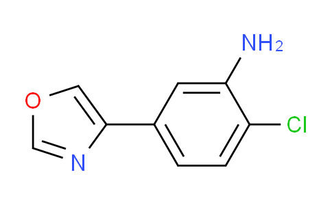 CAS No. 916051-61-1, 2-Chloro-5-(oxazol-4-yl)aniline