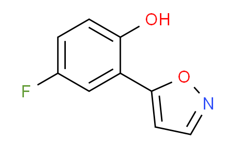 CAS No. 288401-62-7, 4-fluoro-2-(isoxazol-5-yl)phenol