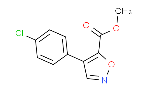 CAS No. 1072944-87-6, Methyl 4-(4-chlorophenyl)isoxazole-5-carboxylate