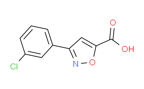 CAS No. 100517-43-9, 3-(3-Chloro-phenyl)-isoxazole-5-carboxylic acid