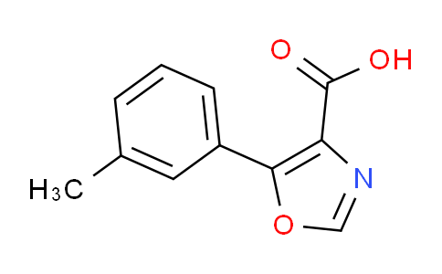 CAS No. 914220-25-0, 5-(m-tolyl)oxazole-4-carboxylic acid