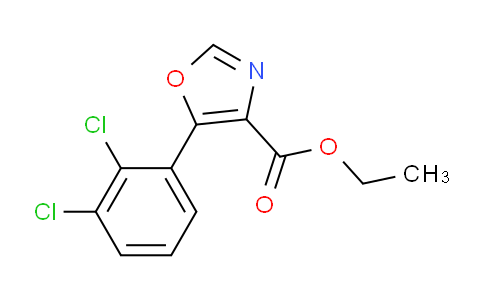 CAS No. 951885-31-7, ethyl 5-(2,3-dichlorophenyl)oxazole-4-carboxylate