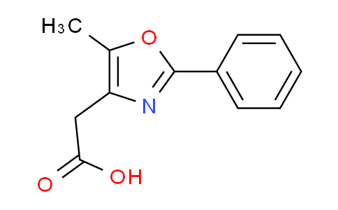CAS No. 107367-98-6, 2-(5-Methyl-2-phenyl-1,3-oxazol-4-yl)acetic acid