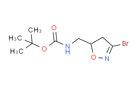 CAS No. 109770-82-3, (3-Bromo-4,5-dihydro-isoxazol-5-ylmethyl)-carbamic acid tert-butyl ester
