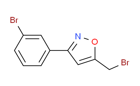 CAS No. 1158735-27-3, 5-(bromomethyl)-3-(3-bromophenyl)isoxazole