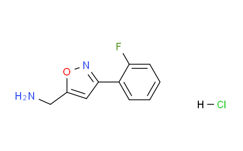 CAS No. 1187928-55-7, (3-(2-fluorophenyl)isoxazol-5-yl)methanamine hydrochloride