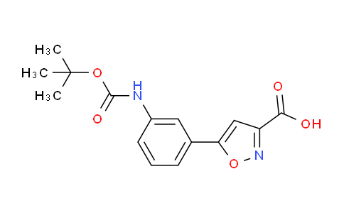 CAS No. 1263283-70-0, 5-(3-((tert-Butoxycarbonyl)amino)phenyl)isoxazole-3-carboxylic acid