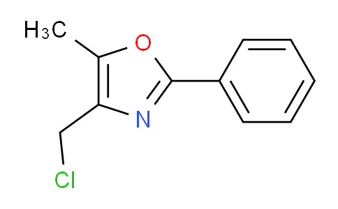 CAS No. 103788-61-0, 4-(chloromethyl)-5-methyl-2-phenyloxazole