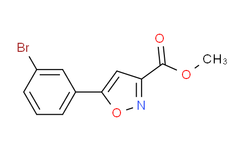 CAS No. 745078-74-4, Methyl 5-(3-bromophenyl)isoxazole-3-carboxylate
