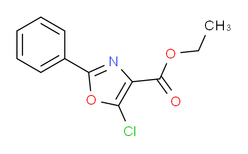 CAS No. 855405-24-2, ethyl 5-chloro-2-phenyloxazole-4-carboxylate