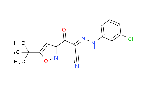 CAS No. 263707-16-0, (E)-2-(5-(tert-butyl)isoxazol-3-yl)-N-(3-chlorophenyl)-2-oxoacetohydrazonoyl cyanide