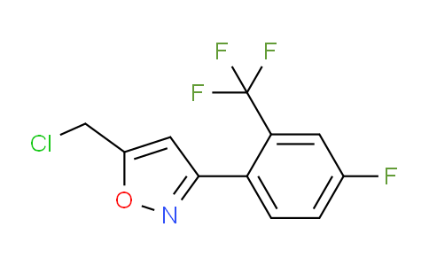 CAS No. 858939-35-2, 5-(Chloromethyl)-3-(4-fluoro-2-(trifluoromethyl)phenyl)isoxazole