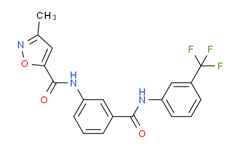 CAS No. 924473-59-6, 3-Methyl-N-(3-((3-(trifluoromethyl)phenyl)carbamoyl)phenyl)isoxazole-5-carboxamide