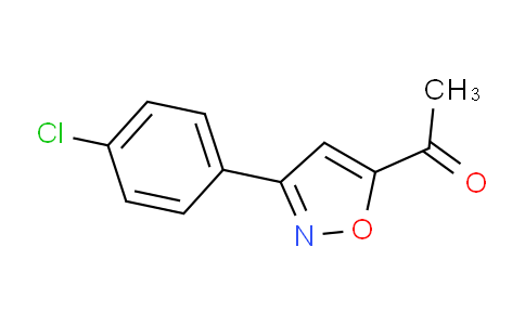 CAS No. 37091-33-1, 1-(3-(4-Chlorophenyl)isoxazol-5-yl)ethanone