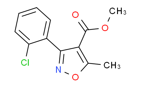 CAS No. 4357-94-2, Methyl 3-(2-chlorophenyl)-5-methylisoxazole-4-carboxylate