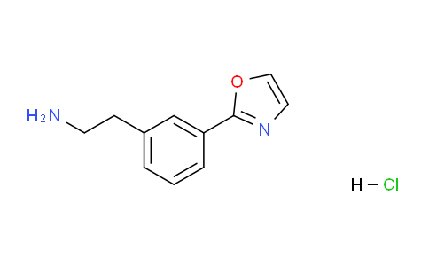 CAS No. 1799434-55-1, 2-(3-(Oxazol-2-yl)phenyl)ethanamine hydrochloride