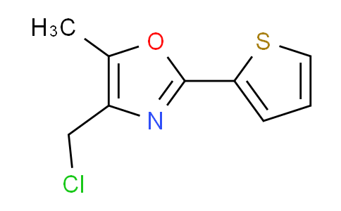 CAS No. 202595-63-9, 4-(Chloromethyl)-5-methyl-2-(thiophen-2-yl)oxazole