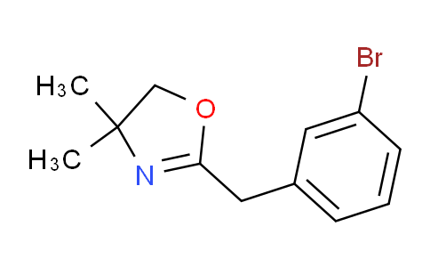 CAS No. 885266-57-9, 2-(3-Bromobenzyl)-4,4-dimethyl-4,5-dihydro-1,3-oxazole