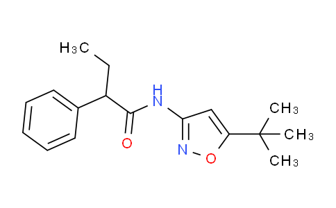 CAS No. 959240-45-0, N-(5-(tert-Butyl)isoxazol-3-yl)-2-phenylbutanamide