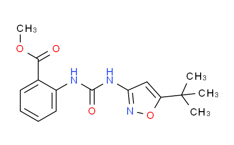 CAS No. 727374-12-1, Methyl 2-(3-(5-(tert-butyl)isoxazol-3-yl)ureido)benzoate