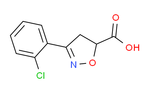 CAS No. 522615-29-8, 3-(2-Chlorophenyl)-4,5-dihydroisoxazole-5-carboxylic acid