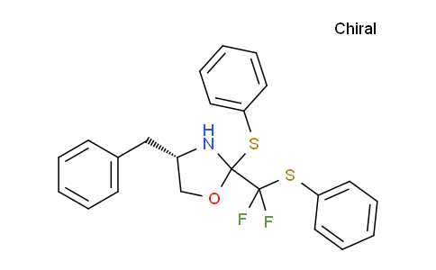 CAS No. 1416403-77-4, (4S)-4-Benzyl-2-(difluoro(phenylthio)methyl)-2-(phenylthio)oxazolidine