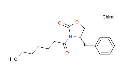 CAS No. 183665-57-8, (S)-4-benzyl-3-heptanoyloxazolidin-2-one