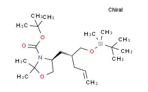 CAS No. 942144-14-1, tert-butyl (S)-4-((R)-2-(((tert-butyldimethylsilyl)oxy)methyl)pent-4-en-1-yl)-2,2-dimethyloxazolidine-3-carboxylate
