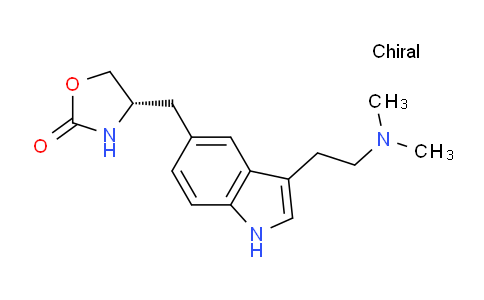 CAS No. 139264-17-8, (S)-4-((3-(2-(Dimethylamino)ethyl)-1H-indol-5-yl)methyl)oxazolidin-2-one