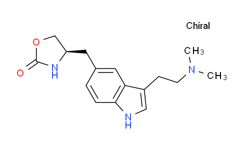 CAS No. 139264-24-7, (4R)-4-[[3-[2-(dimethylamino)ethyl]-1H-indol-5-yl]methyl]-1,3-oxazolidin-2-one