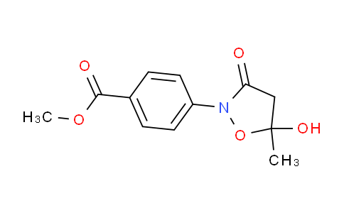 CAS No. 371166-28-8, methyl 4-(5-hydroxy-5-methyl-3-oxoisoxazolidin-2-yl)benzoate