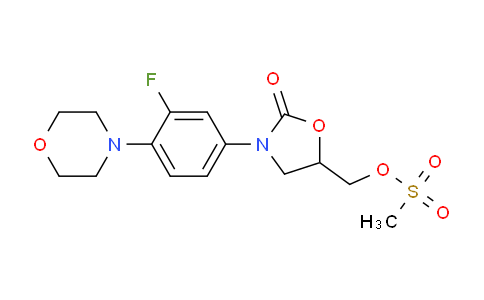 CAS No. 858344-36-2, (3-(3-fluoro-4-morpholinophenyl)-2-oxooxazolidin-5-yl)methyl methanesulfonate