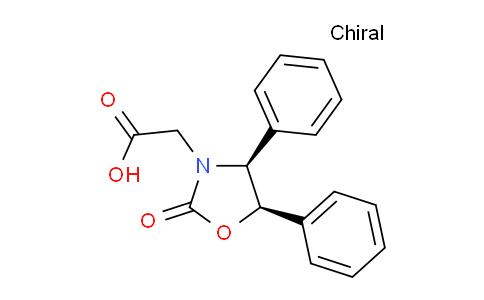CAS No. 198021-38-4, 2-((4S,5R)-2-oxo-4,5-diphenyloxazolidin-3-yl)acetic acid