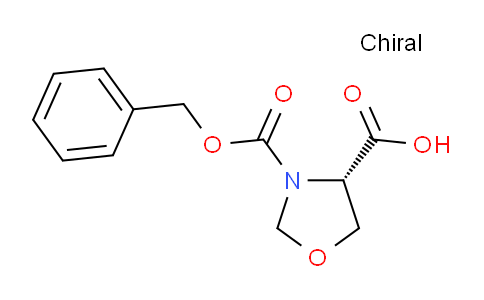 CAS No. 97534-82-2, (S)-3-((benzyloxy)carbonyl)oxazolidine-4-carboxylic acid
